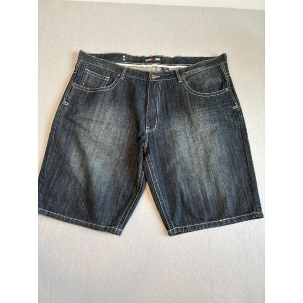 Vintage Culture Jeans Denim Shorts Mens Size 48 Black Embroidered Mint Condition